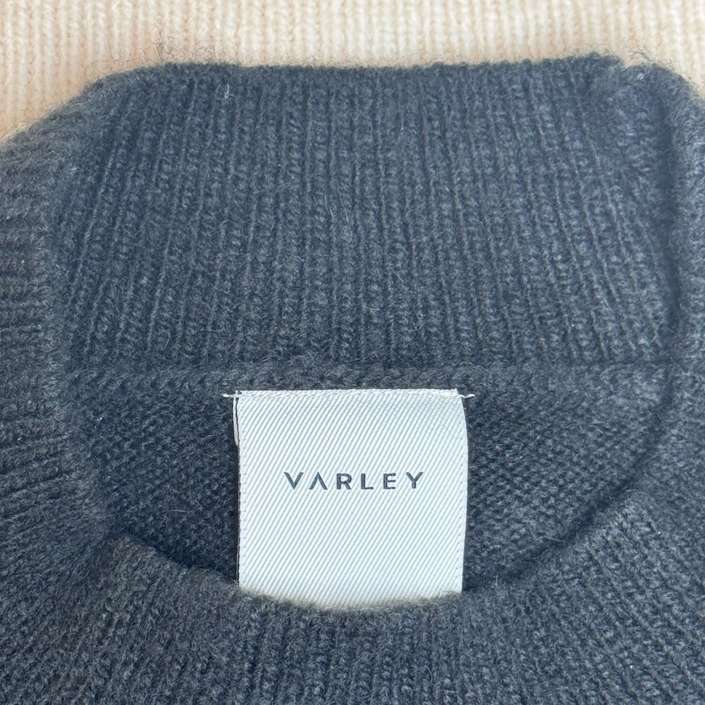 VARLEY Siren Relaxed Black and Cream Jacquard Women's Sweater- S - Picture 10 of 16